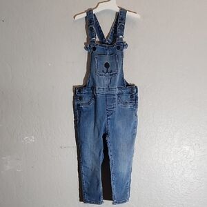 H&M Teddy Bear Bib Snap Button Overalls 1.5-2 Years
